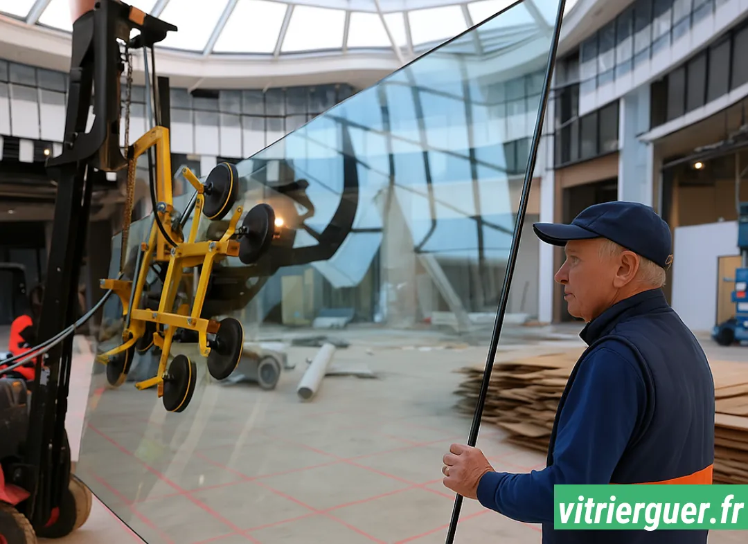 Remplacement de vitrine magasin Guer